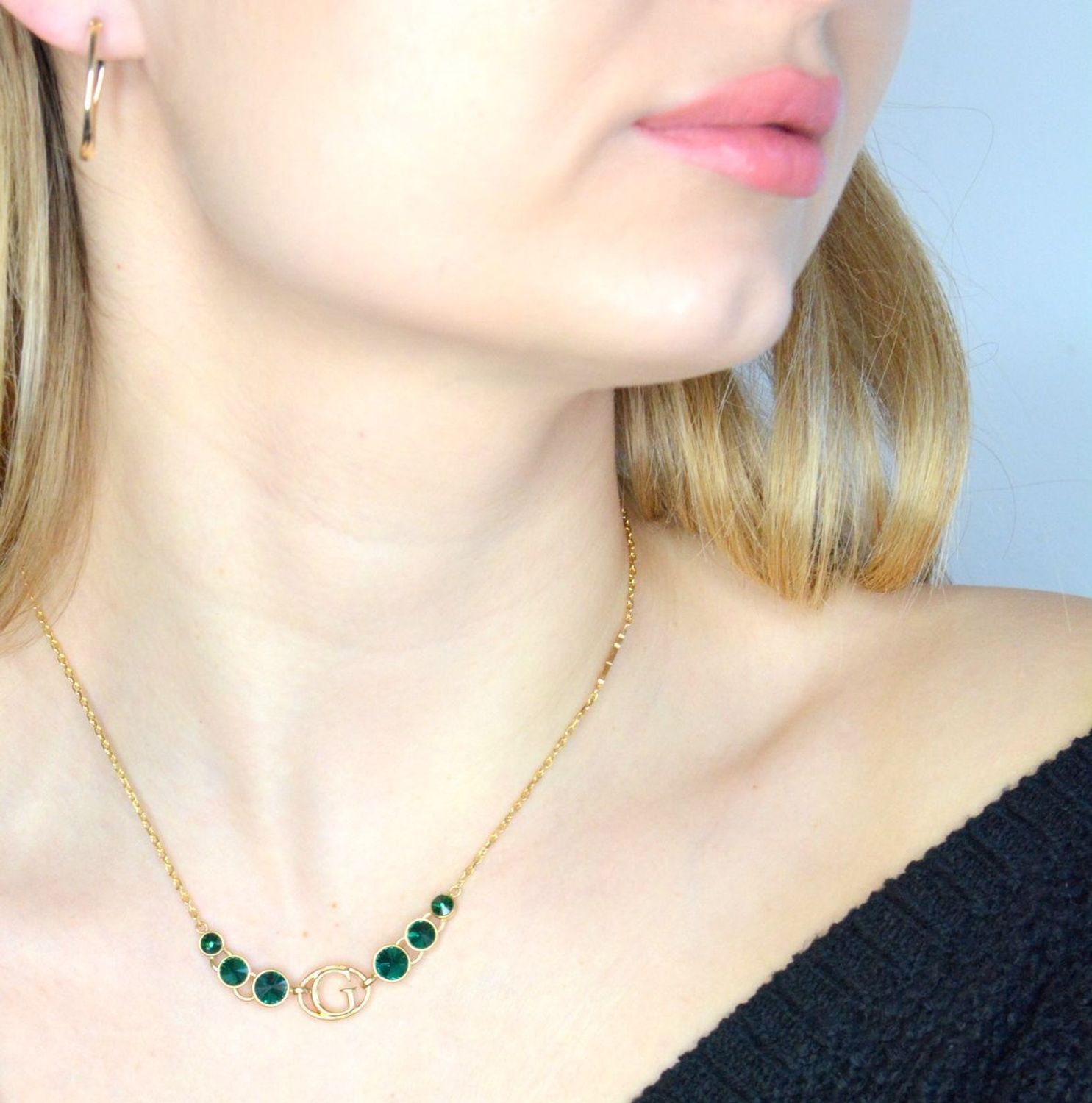 Złote kolczyki damskie 375 owalne gładkie KL 11227 375.jpg